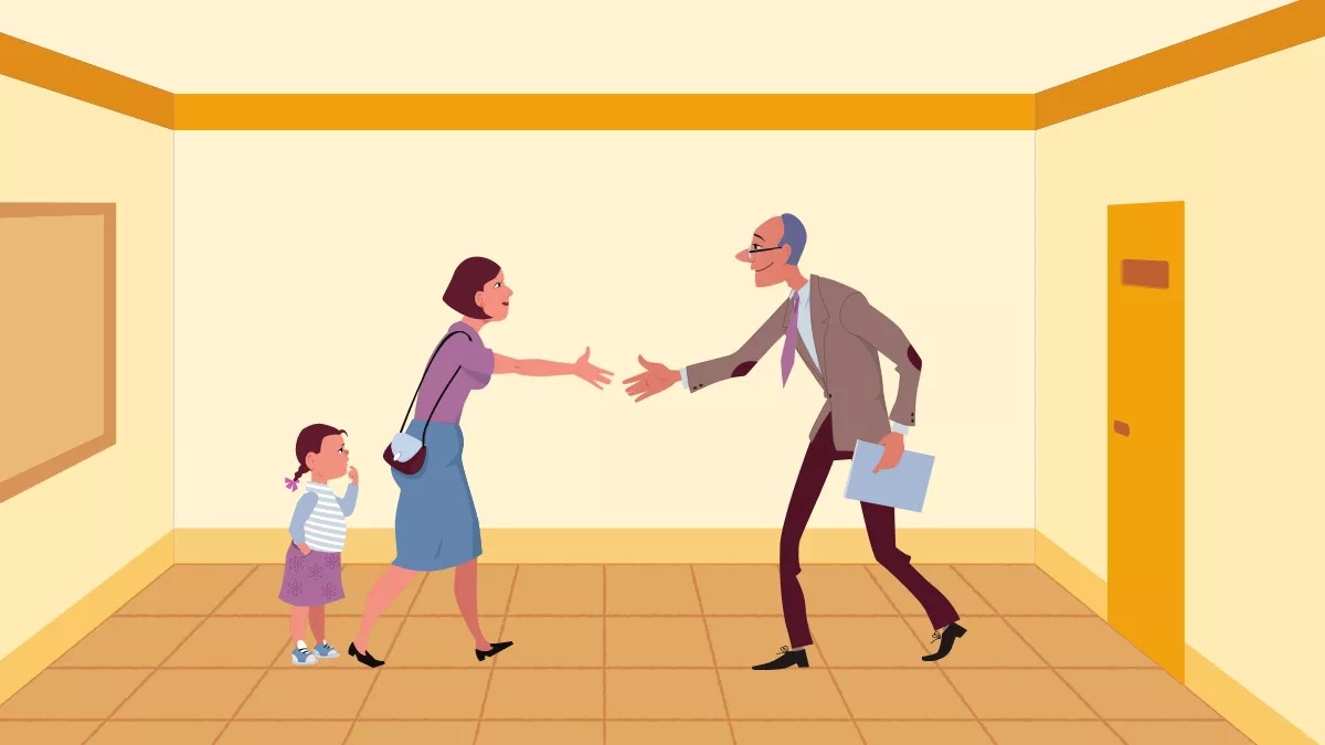 Diretor escolar e família - boa relação